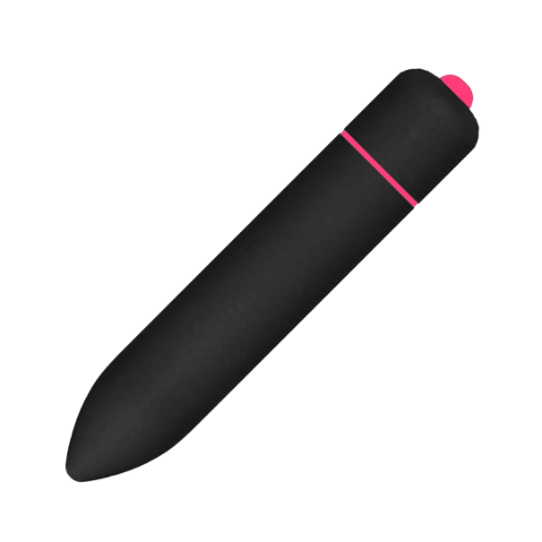 Mini vibrator pentru clitoris cu 10 moduri de vibrație Stimulator pentru clitoris 9,3 x 1,8 cm negru-roz