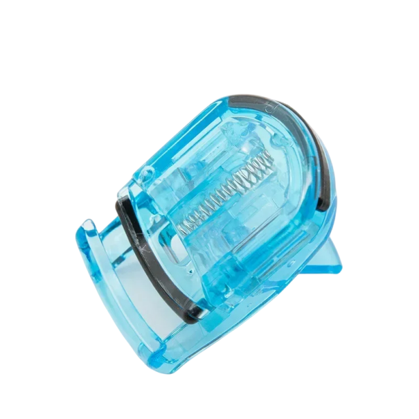 Mini-Wimpernzange, 58 x 36 mm, faltbarer Wimpernclip aus Kunststoff, Make-up-Tool, künstliche Wimpern, mehrfarbiges Design, kosmetisches Make-up-Tool blau