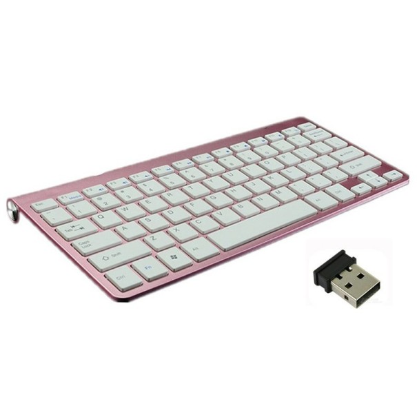 Mini Wireless Keyboard K358 pink