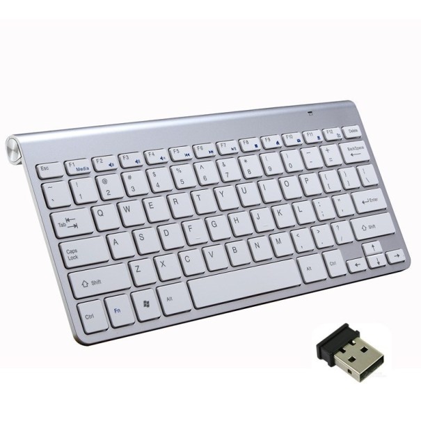 Mini Wireless Keyboard K358 silver