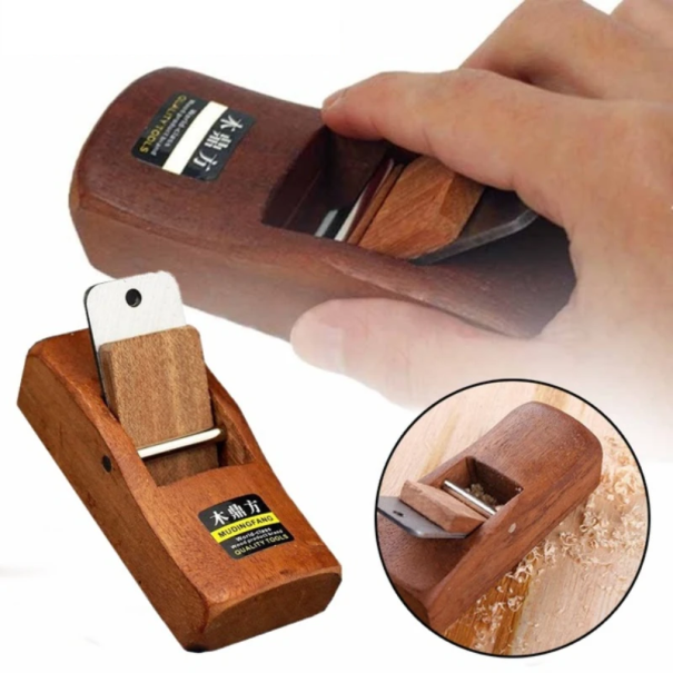 Mini Woodworking Plane 10 cm Hand Plane for Wood Wooden Body and Carbon Steel Blade Fine Processing Detailed Carpentry Work 1