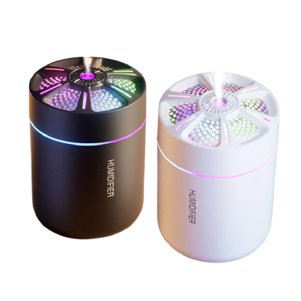 Mini zvlhčovač vzduchu 180 ml Aroma difuzér s barevným LED podsvícením a USB napájením Do ložnice i auta 1
