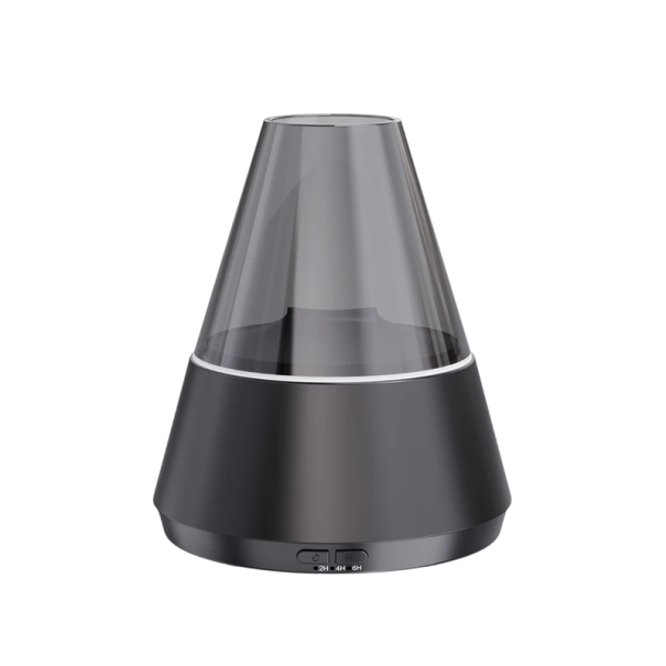 Mini zvlhčovač vzduchu s LED efektem plamene 120 ml Aroma difuzér s USB napájením a nastavitelným 7barevným světlem Do ložnice i kanceláře 1