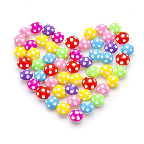 Miniatura decorativa di fungo velenoso 100 pz 1