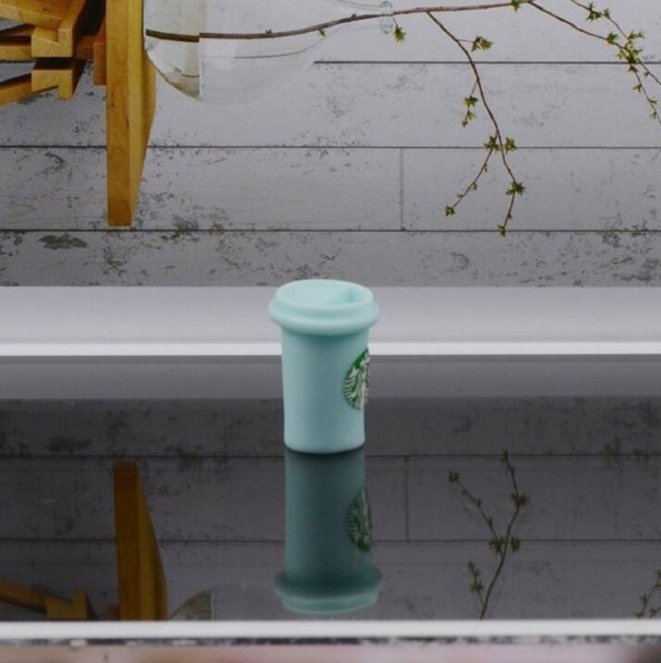 Miniature decorative cups 10 pcs azzurro