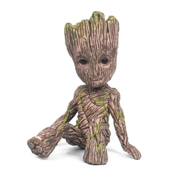 Miniaturowa kolekcjonerska figurka Groota 6 cm mała doniczka dekoracja stołu postać z filmu ładny prezent do dekoracji domu dla fanów brązowy
