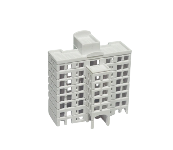 Miniatuur gebouw 1:500 39 x 17 x 41 mm ABS bouwpakket model huis voor architectonische diorama's en stedelijke landschappen 1