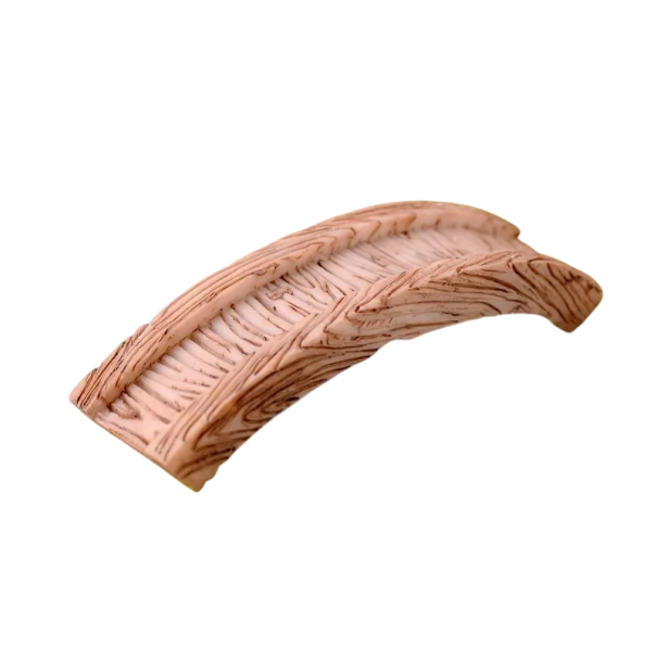 Miniatuurbrug 6,9 × 1,6 cm Decoratieve brug voor mini tuin diorama mini landschap figuren model decoratie beige