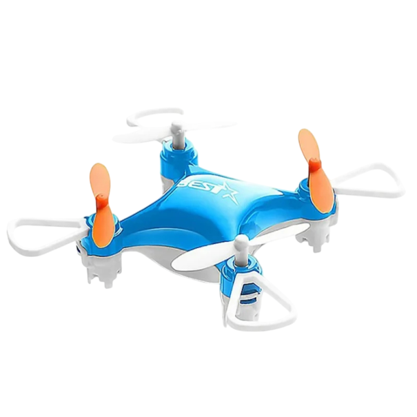 Minidrone til børn 7,4 x 7,4 x 2,4 cm med LED-lys Fjernbetjening og opbevaringsboks i én 2,4G 3,7V 150 mAh Rækkevidde 30-40 m Velegnet til begyndere 1