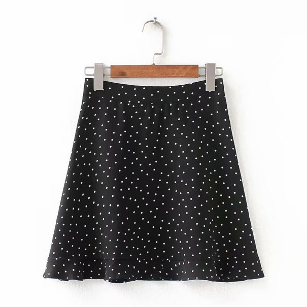Minifalda de mujer con estampado A1063 negro XS