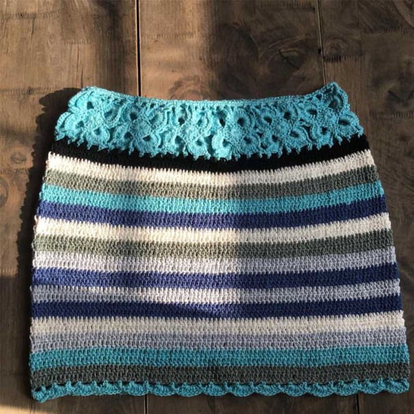 Minifalda de punto para mujer G105 1