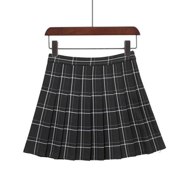 Minifalda plisada de mujer, cuadros XL 3