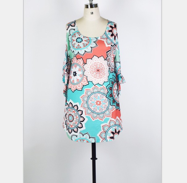 Minikjole med slidser til kvinder - plus sizes XL 1