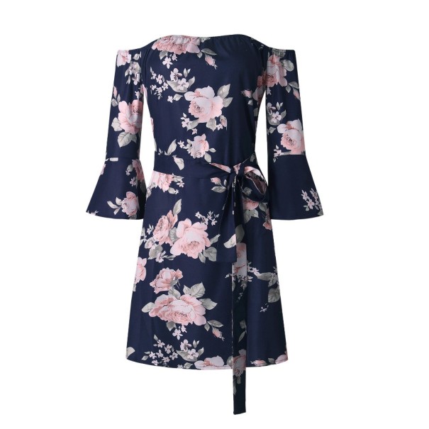 Miniklänning med blommor A2760 L 1