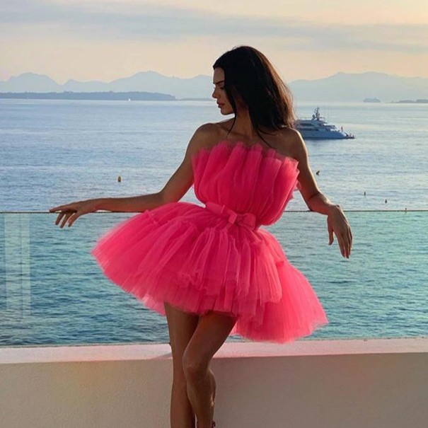 Minikleid aus Tüll XL