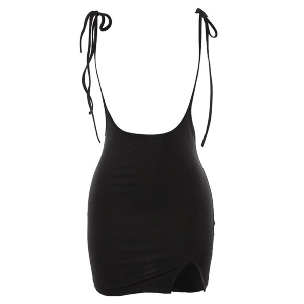 Minikleid mit Bindebändern S