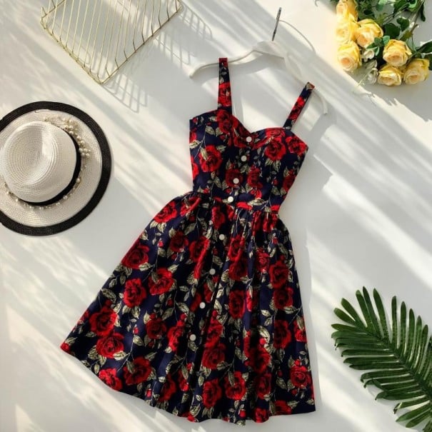 Minikleid mit Rüschen M 4