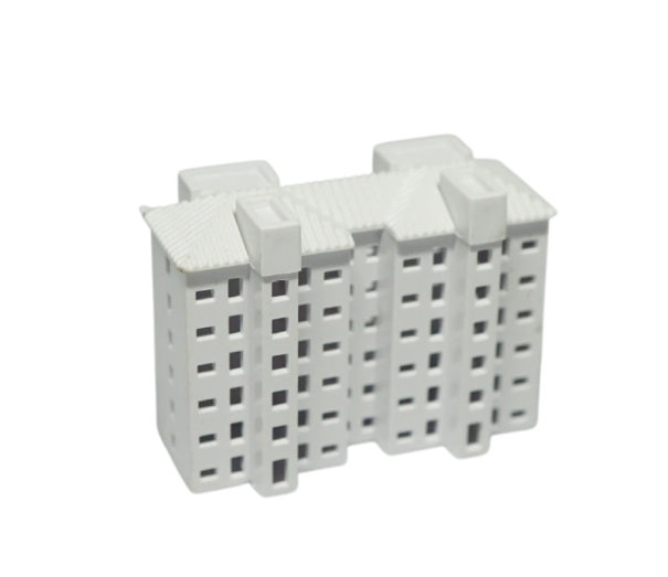 Minikoko rakennus 1:500 49 x 20 x 39 mm ABS rakennussarja asuinrakennus arkkitehtonisiin dioraamoihin ja kaupunkimaisemaan 1
