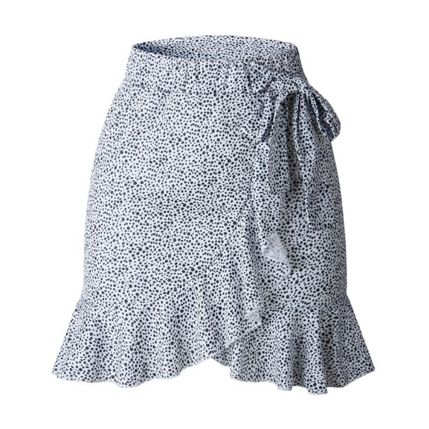 Minirok voor dames met strikjes wit L