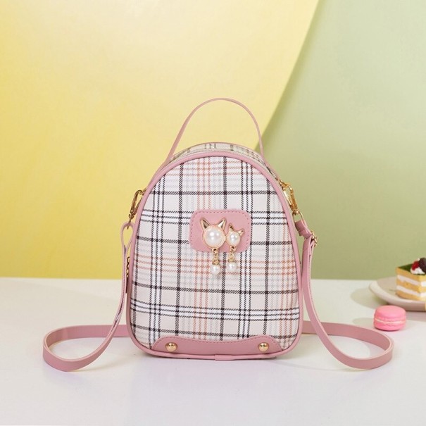 Miniryggsäck för kvinnor E772 rosa