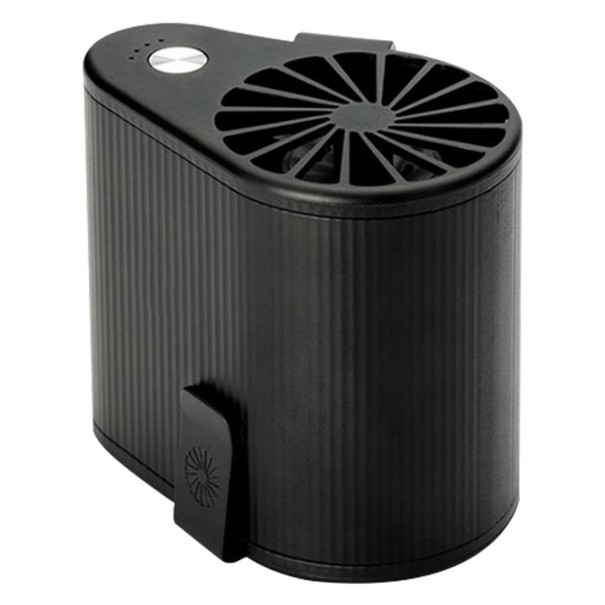 Miniventilator med klips sort