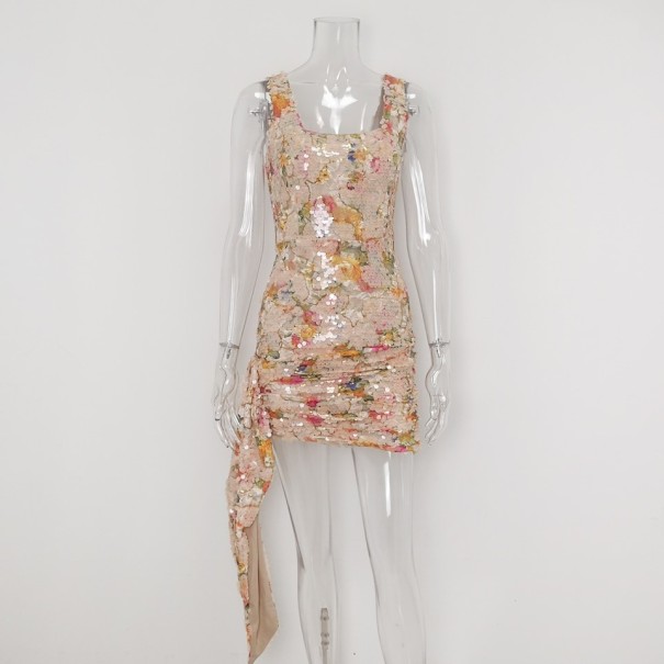 Minivestido de mujer color Ámbar multicolor M