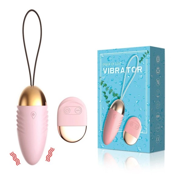 Minivibrerande ägg 7 cm med 10 vibrationslägen för intensiv stimulering av hela kroppen, diskret förpackning