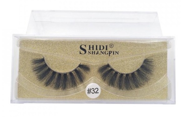 Mink False Eyelashes gold 3