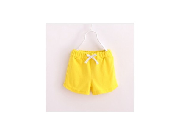 Minőségi gyermek rövidnadrág - sárga 4