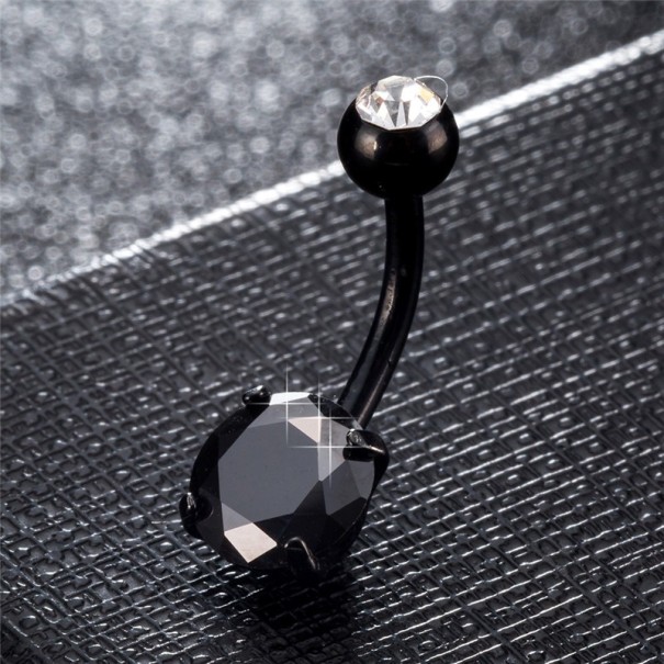 Minőségi piercing rozsdamentes acélból J2552 fekete