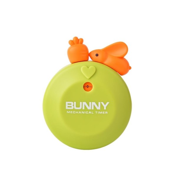 Minuteur mécanique avec un lapin vert