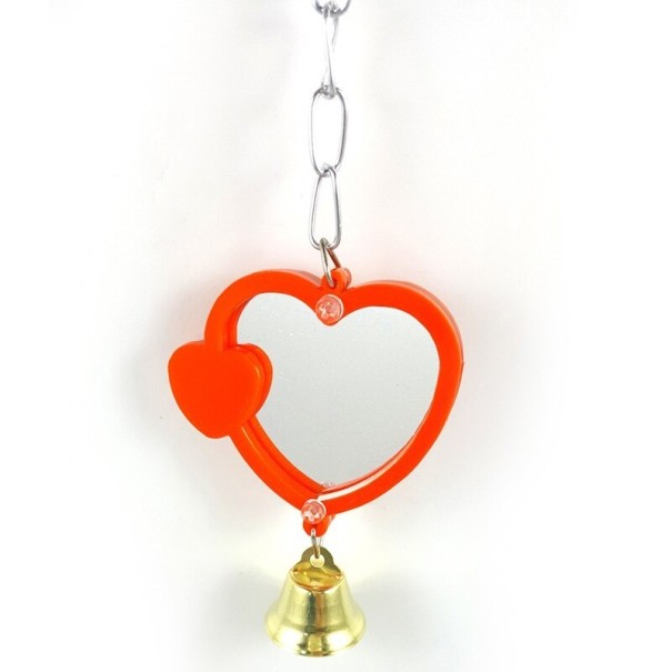 Miroir avec cloche pour oiseaux 2