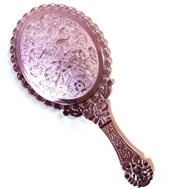 Miroir de maquillage T1827 vieux rose