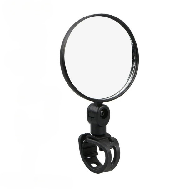 Miroir de vélo 7,5 cm Miroir de cyclisme rond avec support pour guidon Rotatif à 360° Miroir réglable pour plus de sécurité lors de la conduite 1