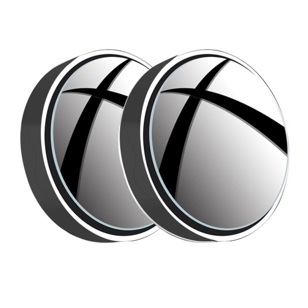 Miroirs de rétroviseur supplémentaires 5,5 cm 2 pcs noir