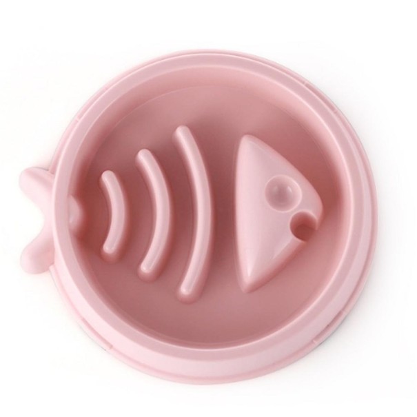 Miska proti hltanie so vzorom ryby ružová