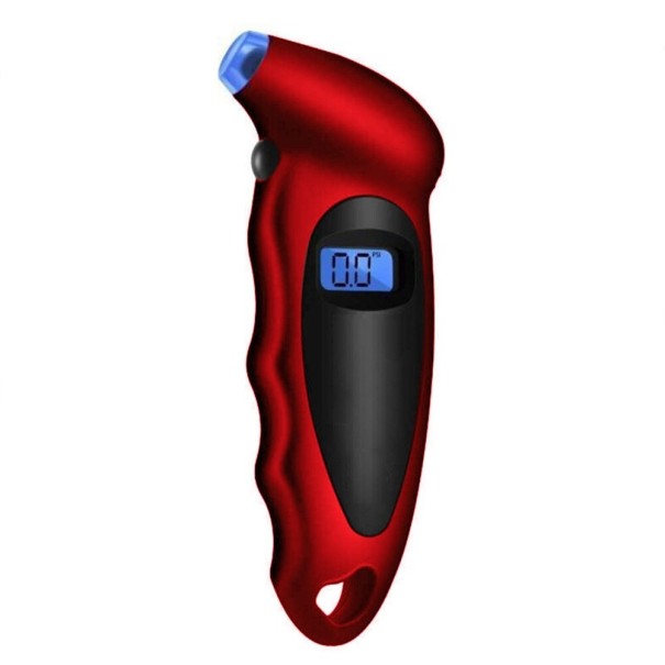 Misuratore digitale di pressione dei pneumatici con LCD rosso