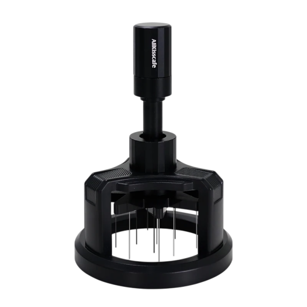 Mixeur rotativ de 58 mm pentru cafea măcinată cu ace din oțel inoxidabil Espresso WDT instrument pentru barista Prepararea unui pachet perfect uniform 1