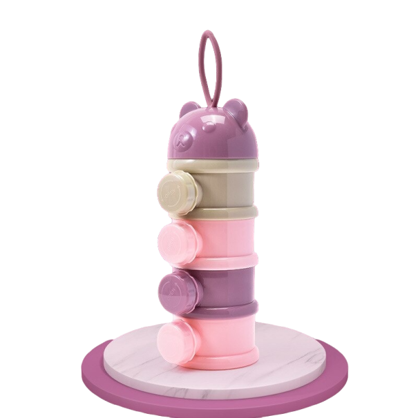 Mjölkpulver dispenser lila