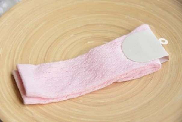 Mjuka flickstrumpor rosa 0-2 år