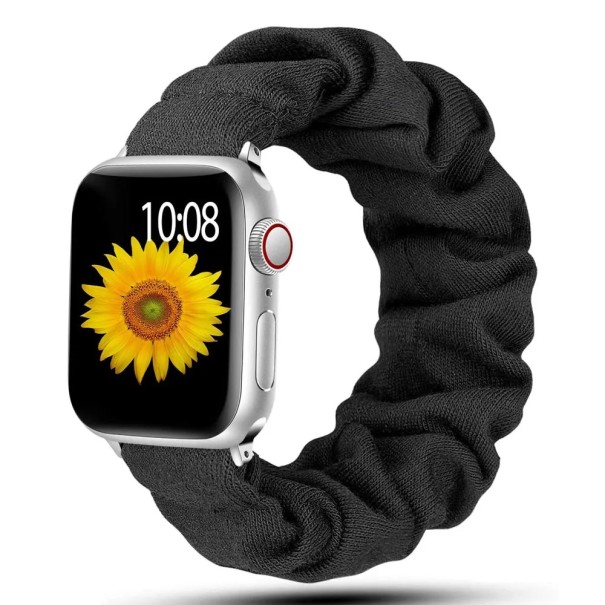 Mjukt elastiskt armband S 119–160 mm för Apple Watch 38 40 41 mm Kompatibelt med Series 1–9 SE SE2 Bekvämt elastiskt handledsband 1