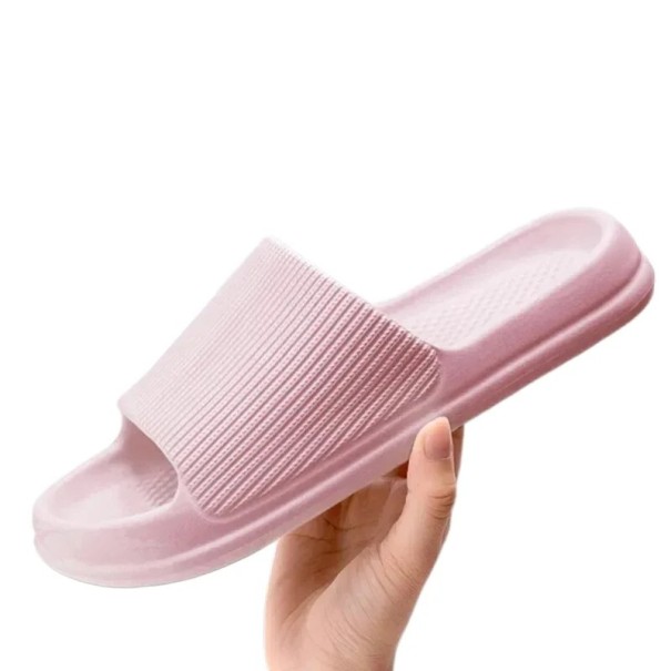 Mjukt rosa massagetofflor för kvinnor Lätta halkfria hemmaskor med massagesula Bekväma damtofflor Halkfri sula