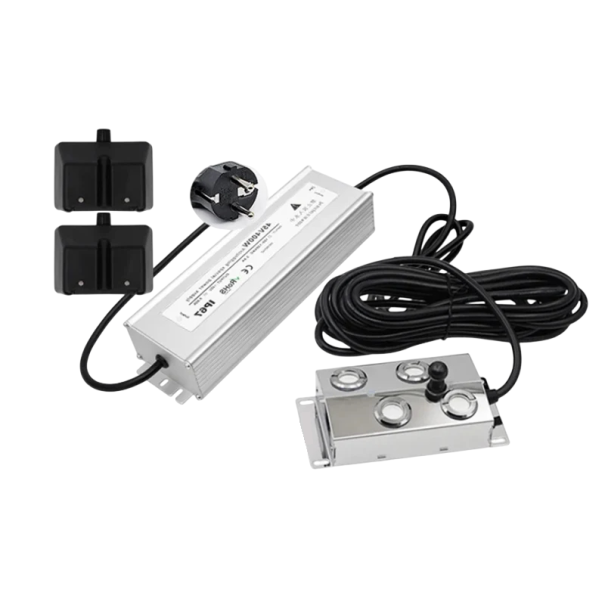 Mlhovač s plovákem a 6 hlavicemi 250 W Nerezové tělo 26,5 x 7,5 cm s kabelem 5 m Napájení 220 V Do jezírka fontány i vodní stěny 1