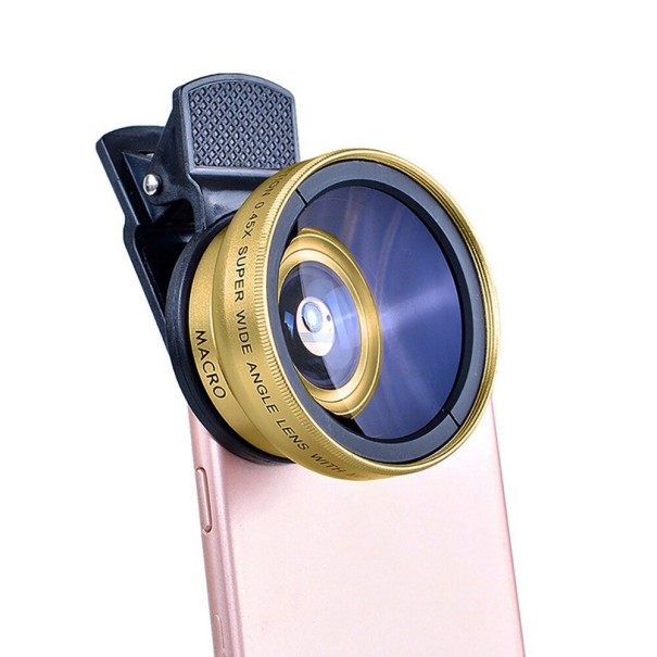 Mobiltelefonlinse guld