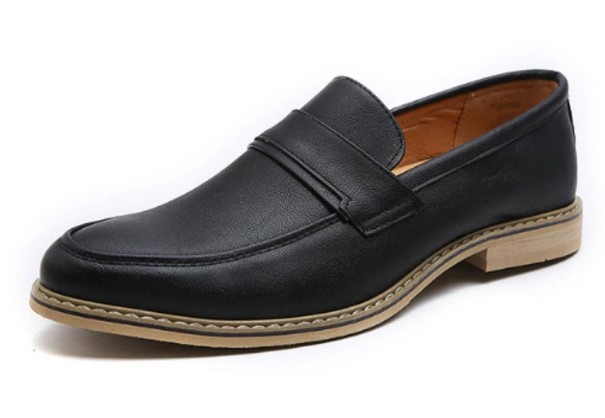 Mocasines de hombre negro 41