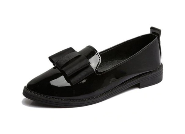 Mocasines de mujer con lazo J1132 negro 40