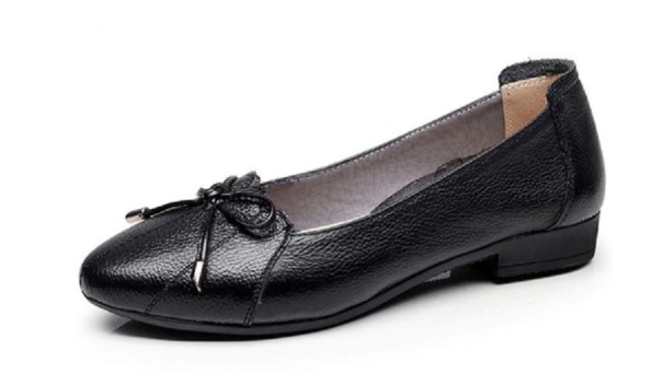 Mocasines de tacón para mujer A843 negro 41