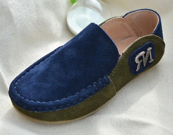 Mocasines para niños A2475 azul oscuro 23