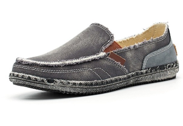 Mocasini bărbați din denim J2641 gri 45