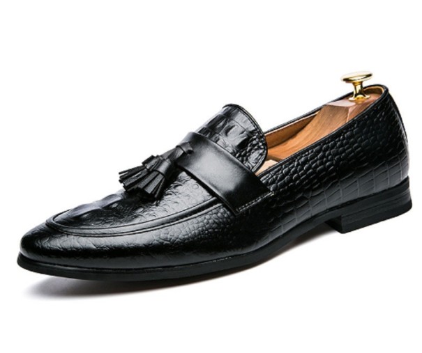 Mocasini de lux pentru barbati J1377 negru 39